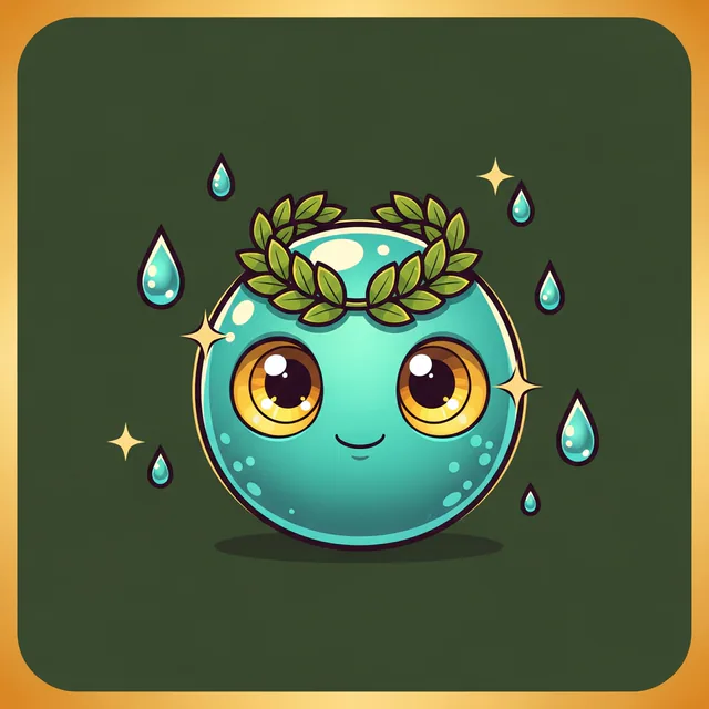 Dewdrop, the Fountain of Youth water sprite mascot